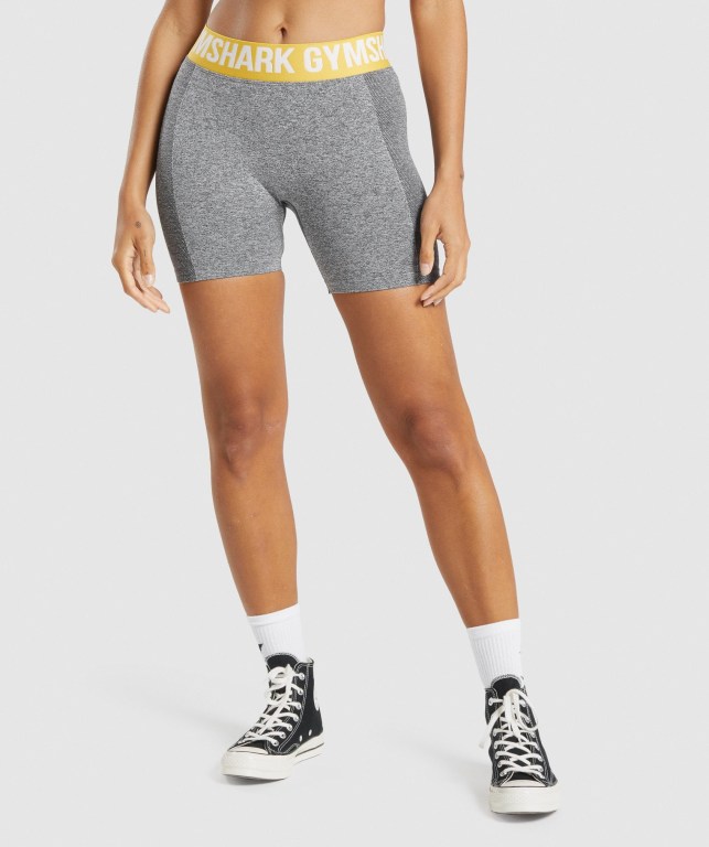 Gymshark Flex Women\'s Shorts Grey | UAE-92PBYS