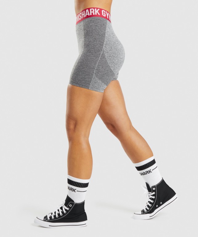 Gymshark Flex Women's Shorts Grey | UAE-93FOJT