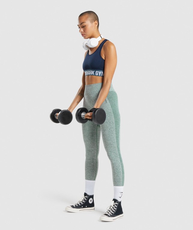 Gymshark Flex Women's Sports Bra Navy | UAE-20XVCF