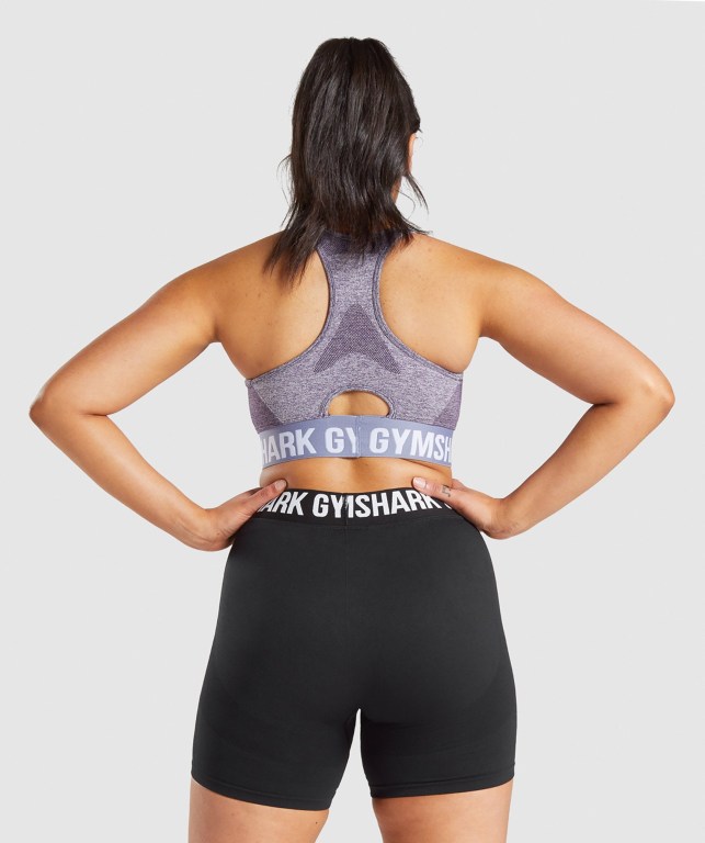 Gymshark Flex Women's Sports Bra Purple | UAE-51FAGJ