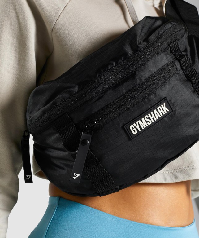 Gymshark GS Cross Body Men's Bags & Backpacks Black | UAE-74XJZU