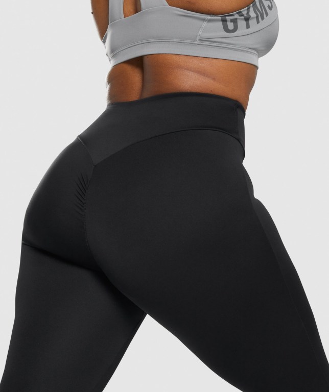 Gymshark GS Power High Waisted Women's Leggings Black | UAE-19LTYO