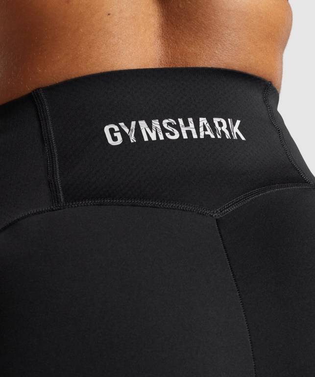 Gymshark GS Power Support Women's Shorts Black | UAE-80UPSI