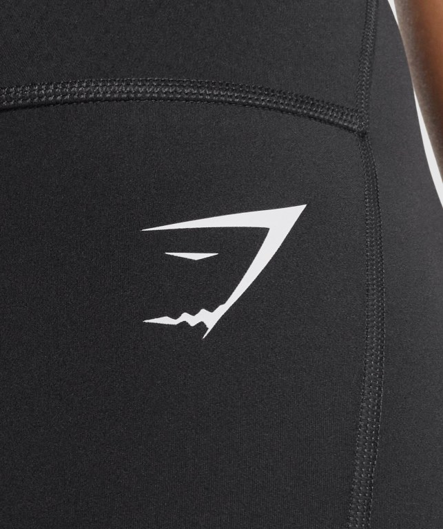 Gymshark GS Power Support Women's Shorts Black | UAE-80UPSI