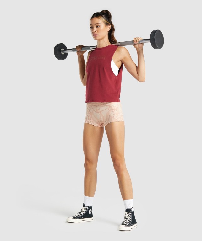 Gymshark GS Power Support Women's Shorts Light Pink | UAE-96DHCV