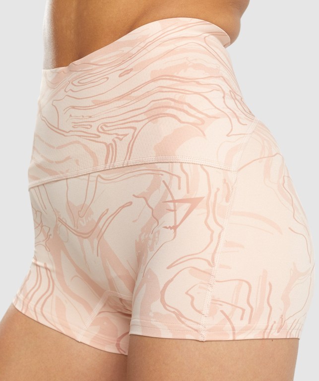 Gymshark GS Power Support Women's Shorts Light Pink | UAE-96DHCV