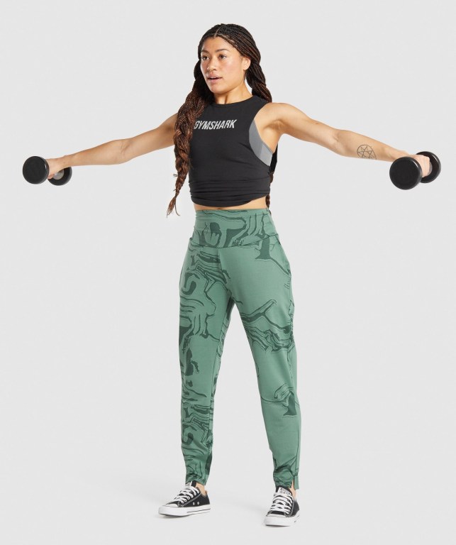 Gymshark GS Power Women's Joggers Green | UAE-61CFAE