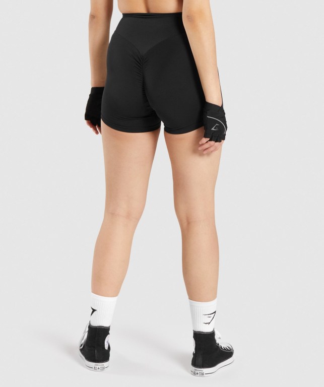 Gymshark GS Power Women's Shorts Black | UAE-95TVMO