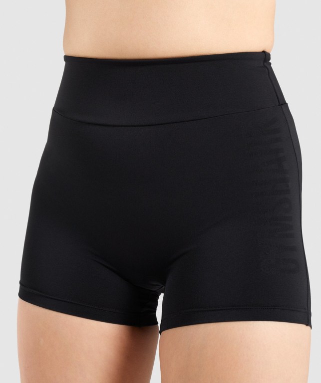 Gymshark GS Power Women's Shorts Black | UAE-95TVMO