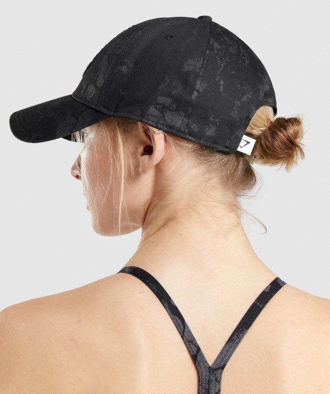 Gymshark KK Fit Snapback Women's Headwear Black Camo | UAE-14IUYW