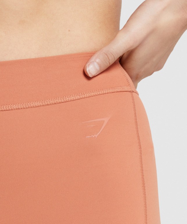 Gymshark KK Fit Women's Shorts Orange | UAE-09RHJY