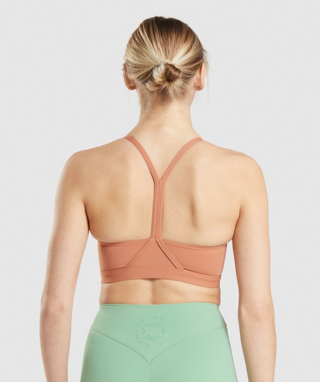 Gymshark KK Fit Women's Sports Bra Orange | UAE-16UPCW