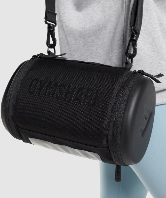 Gymshark Lifting Club Barrel Men\'s Bags & Backpacks Black | UAE-73EQZS