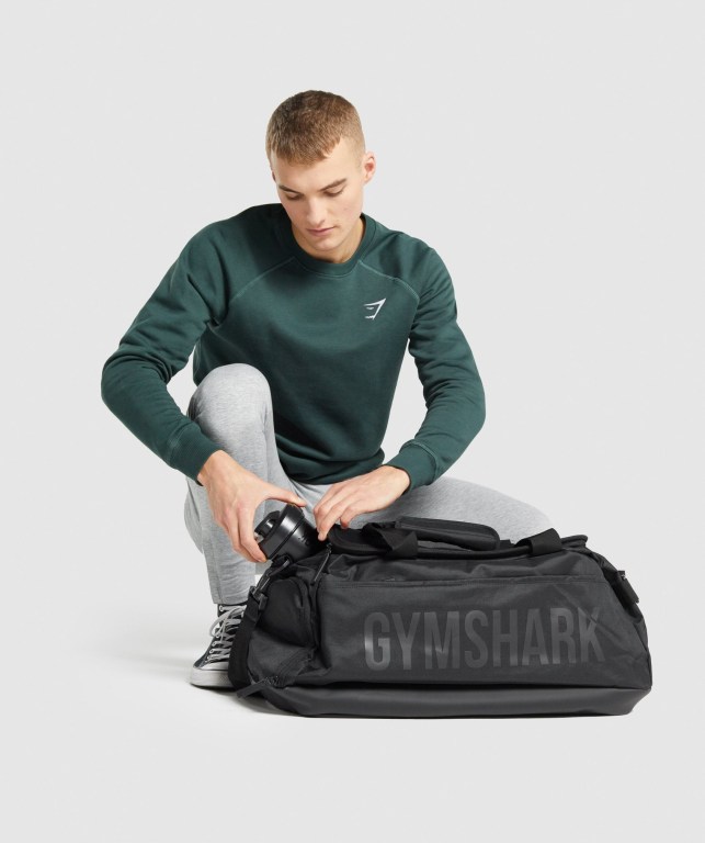 Gymshark Lifting Club Gym Men\'s Bags & Backpacks Black | UAE-48NFQH