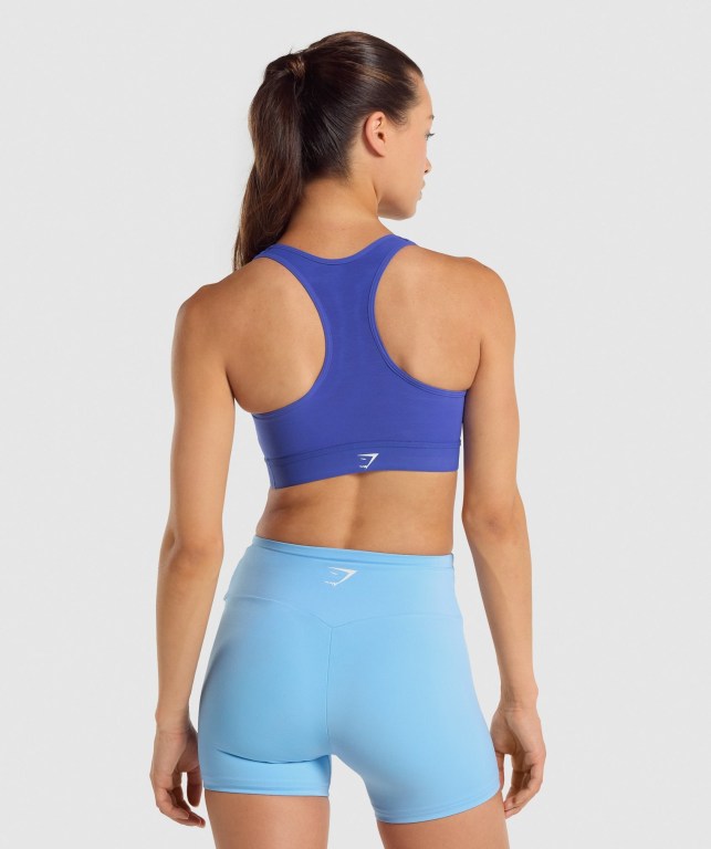 Gymshark Lightweight High Support Training Women's Sports Bra Dark Blue | UAE-80ZAEP