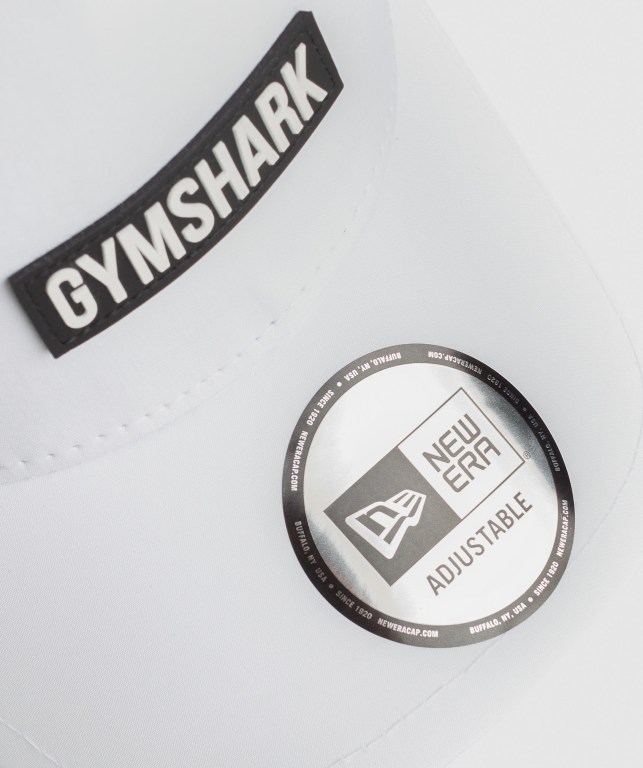 Gymshark New Era E-Frame Trucker Men's Headwear White | UAE-20BVIQ