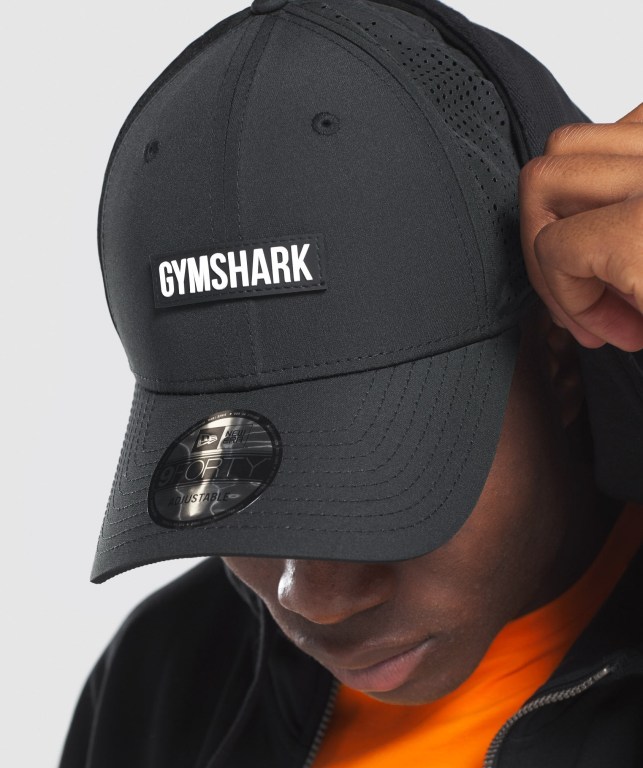 Gymshark New Era GS 9Forty Mesh Snapback Women's Headwear Black | UAE-36PWZL