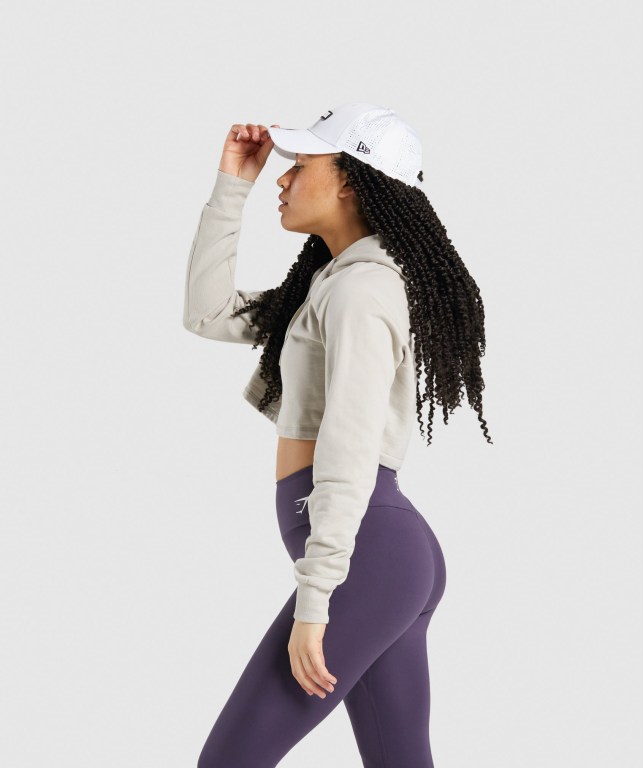 Gymshark New Era GS 9Forty Mesh Snapback Women's Headwear White | UAE-91JLRO