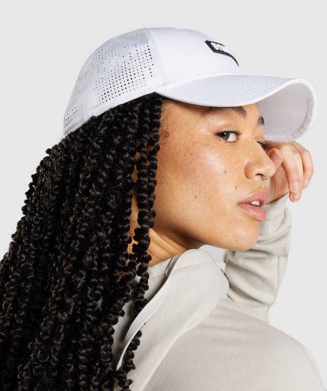 Gymshark New Era GS 9Forty Mesh Snapback Women's Headwear White | UAE-91JLRO