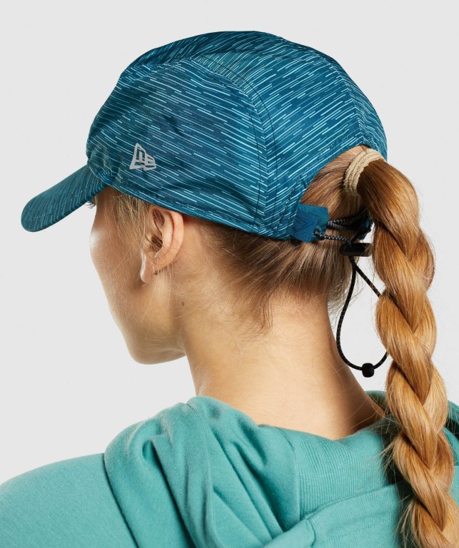 Gymshark New Era GS Tech Cap Men's Headwear Turquoise | UAE-19KBIW