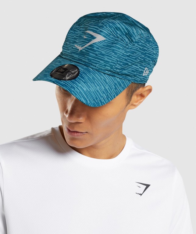 Gymshark New Era GS Tech Cap Men\'s Headwear Turquoise | UAE-19KBIW