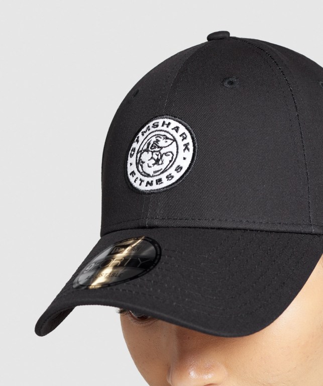 Gymshark New Era Legacy 9Forty Men's Headwear Black | UAE-61GWON