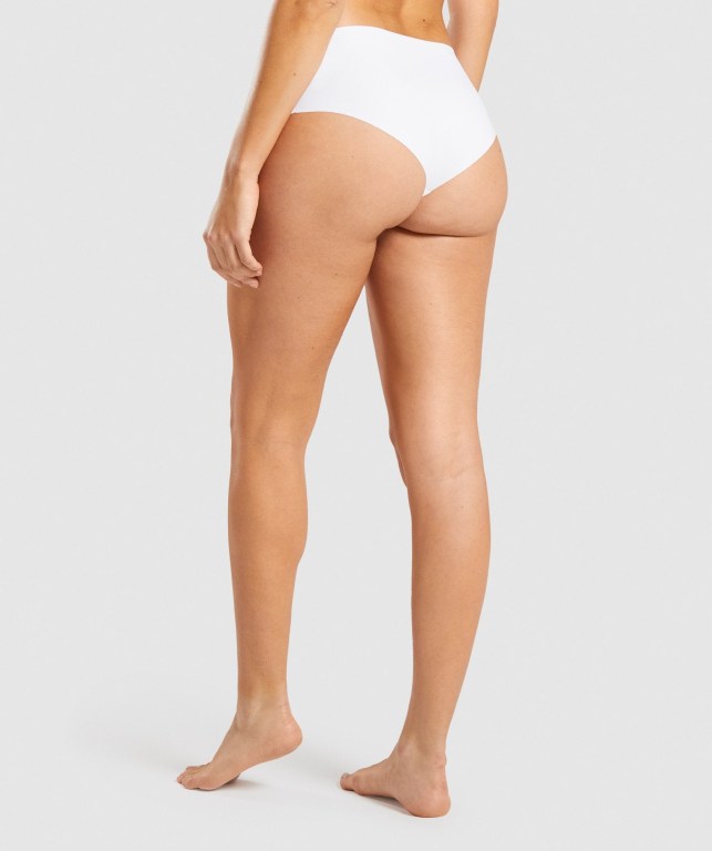 Gymshark No VPL Hipster Women's Underwear White | UAE-84MEVZ