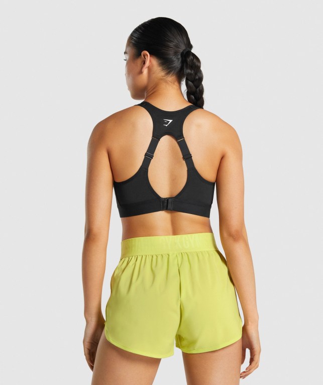 Gymshark Open Back Training Women's Sports Bra Black | UAE-93NJIV