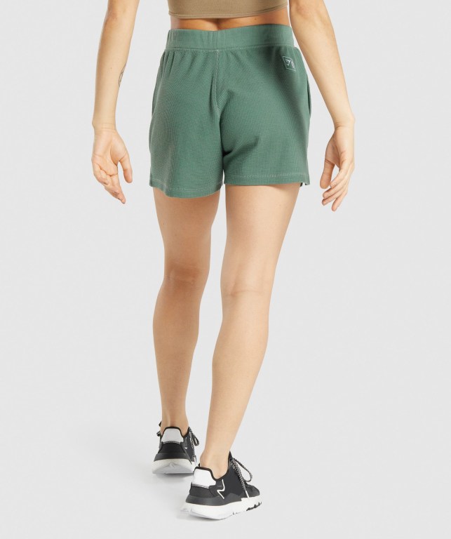 Gymshark Pause Loose Women's Shorts Green | UAE-14CVJM