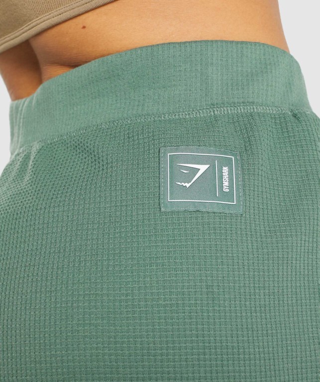 Gymshark Pause Loose Women's Shorts Green | UAE-14CVJM