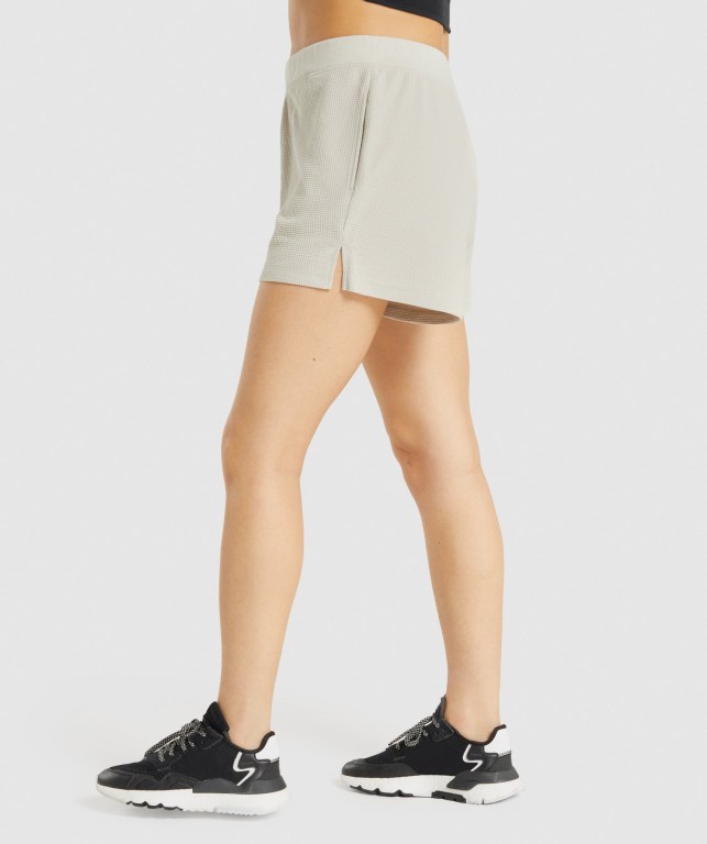 Gymshark Pause Loose Women's Shorts Grey | UAE-29YVMP