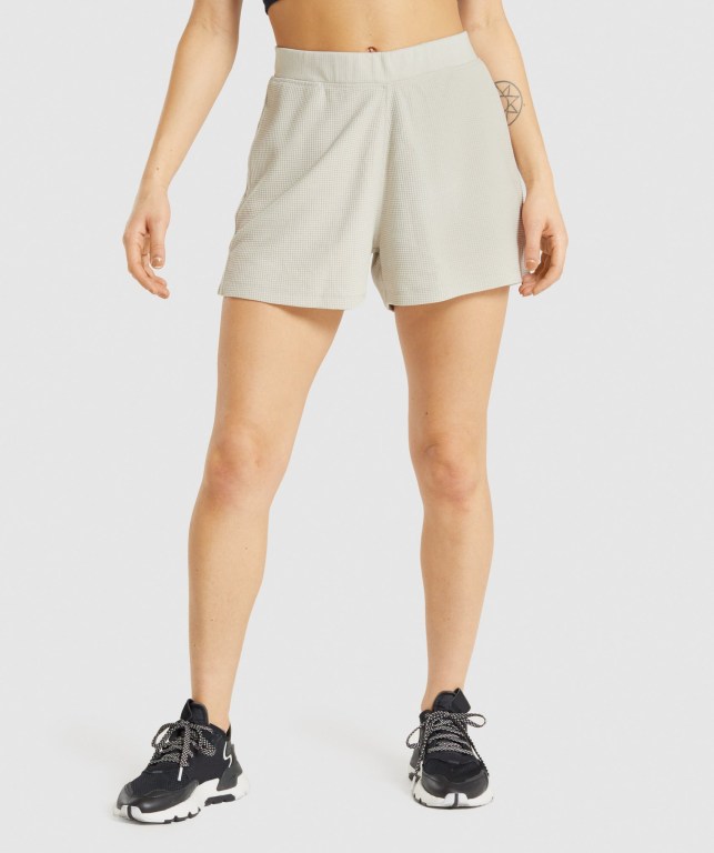 Gymshark Pause Loose Women\'s Shorts Grey | UAE-29YVMP