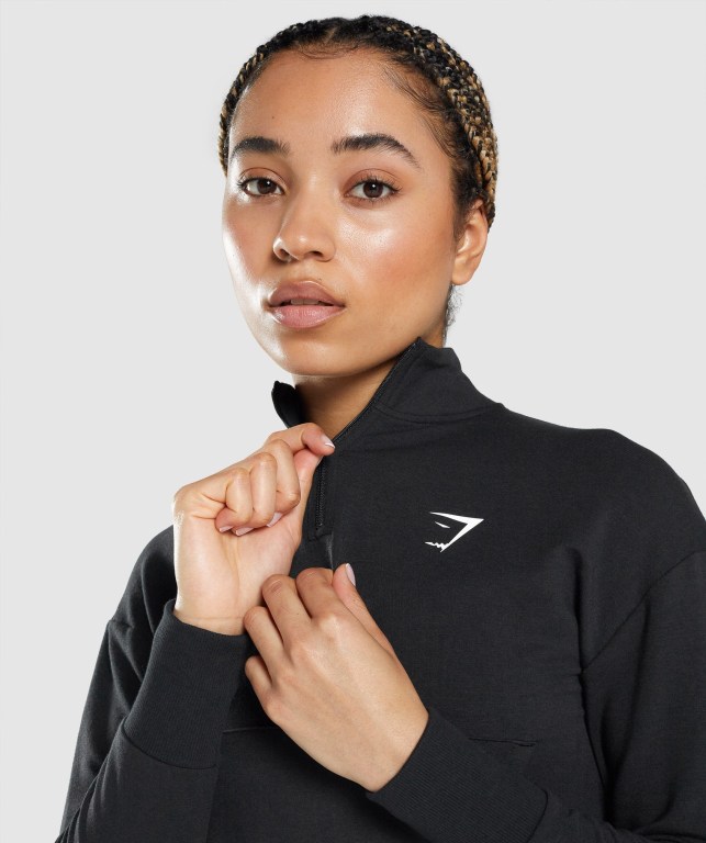 Gymshark Pippa Training Women's Hoodies Black | UAE-12TLPX