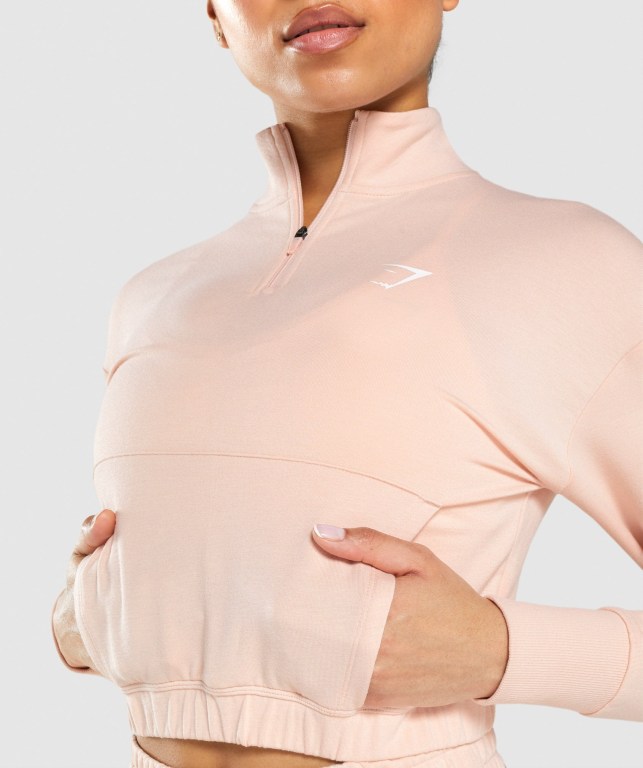 Gymshark Pippa Training Women's Hoodies Light Pink | UAE-53SWJC