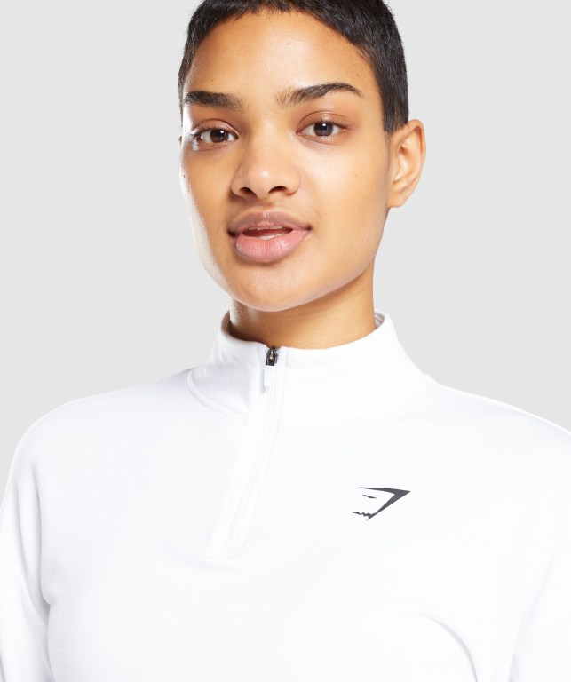 Gymshark Pippa Training Women's Hoodies White | UAE-79RSTB