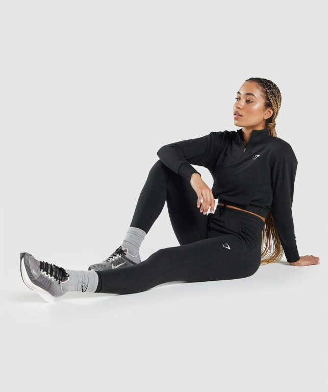 Gymshark Pippa Training Women's Joggers Black | UAE-31ZGBY