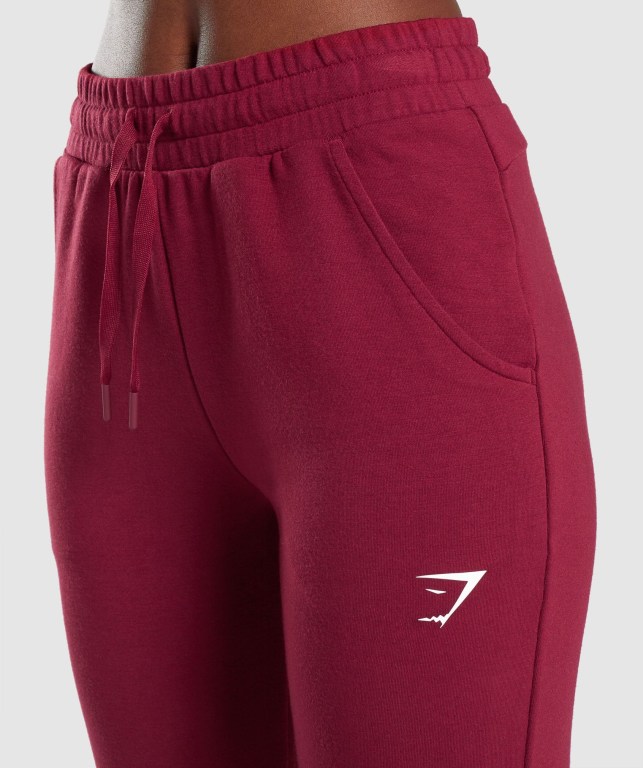 Gymshark Pippa Training Women's Joggers Burgundy | UAE-67FWMB