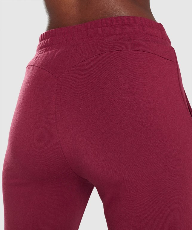 Gymshark Pippa Training Women's Joggers Burgundy | UAE-67FWMB