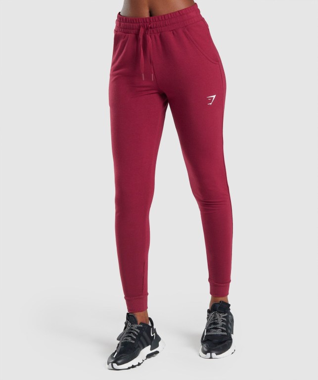 Gymshark Pippa Training Women\'s Joggers Burgundy | UAE-67FWMB