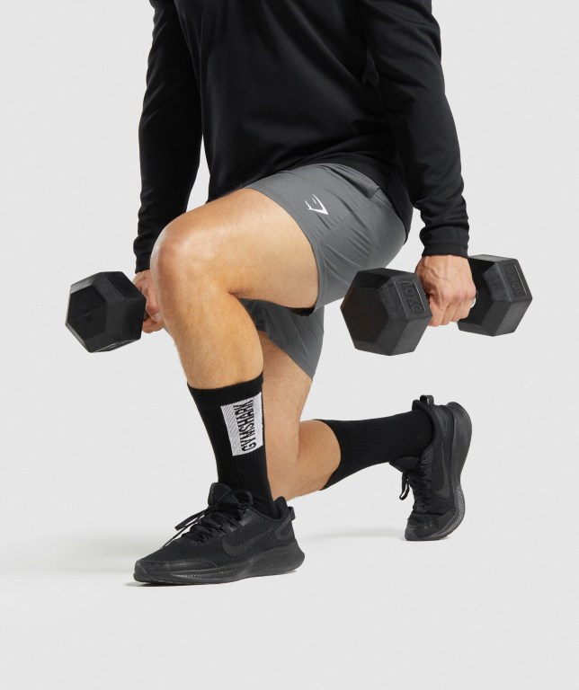 Gymshark Premium (1pk) Men's Socks Black | UAE-07RXNJ