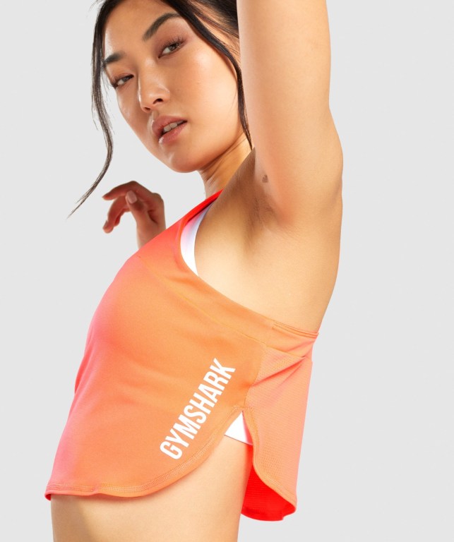 Gymshark Pulse Crop Top Women's Sweatshirts Coral | UAE-85EBAV