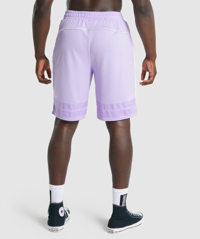 Gymshark Recess Basketball Men's Shorts Light Purple | UAE-65KPML