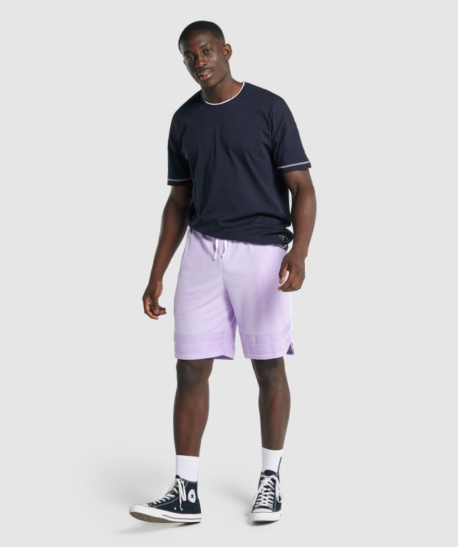 Gymshark Recess Basketball Men's Shorts Light Purple | UAE-65KPML