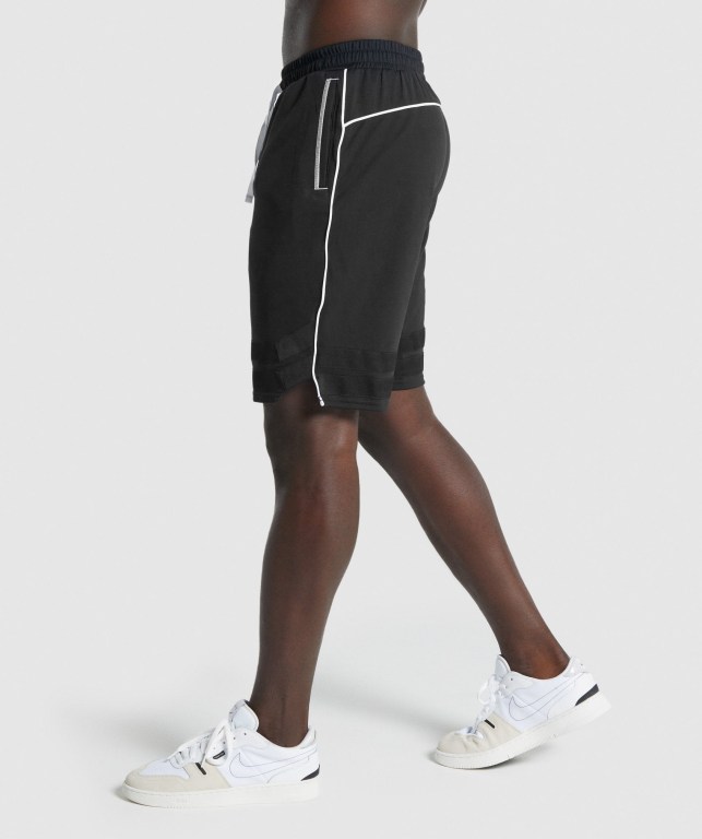 Gymshark Recess Basketball Men's Shorts Black | UAE-67TELF