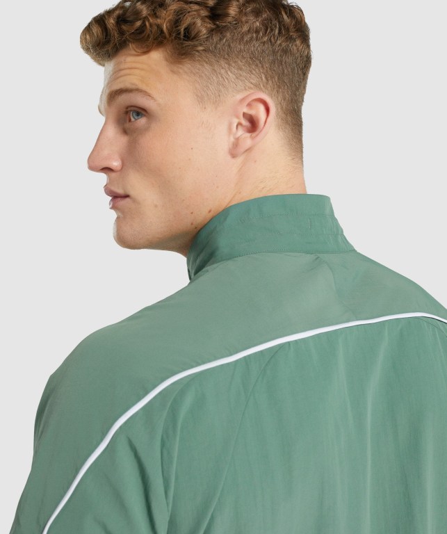 Gymshark Recess Lightweight Men's Jackets Green | UAE-92OBPI