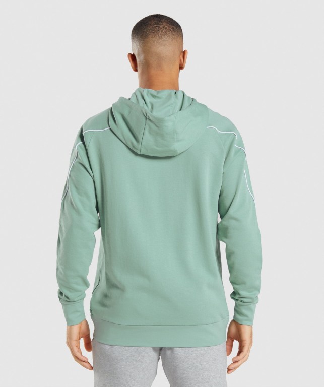 Gymshark Recess Men's Hoodies Blue / White | UAE-91VDMP