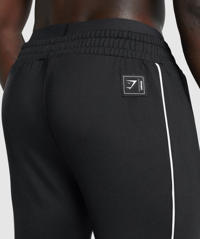 Gymshark Recess Men's Joggers Black | UAE-80VWRZ