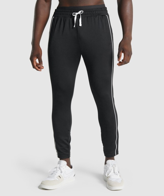 Gymshark Recess Men\'s Joggers Black | UAE-80VWRZ