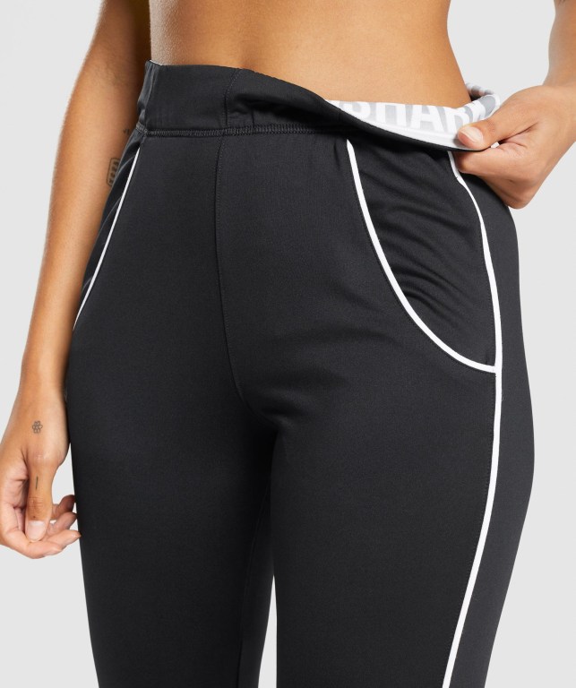 Gymshark Recess Women's Joggers Black | UAE-64KLEP