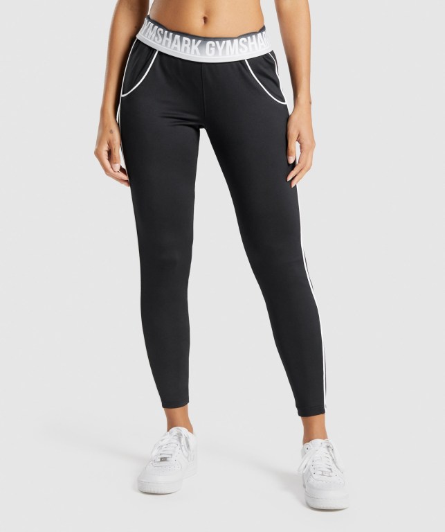 Gymshark Recess Women\'s Joggers Black | UAE-64KLEP